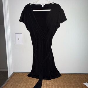 Nine West Black Mini Wrap Dress